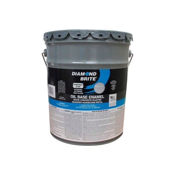Diamond Brite Interior/Exterior Paint, Gloss, Chestnut, 5 gal 31350-5 - main